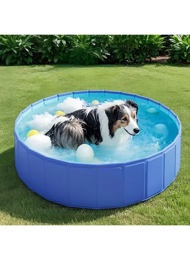 Large 160cm Round Dog Bathing Pool Non Inflatable Quick Dry Easy Maintenance - Image 1